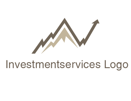 graph showcasing growth logo