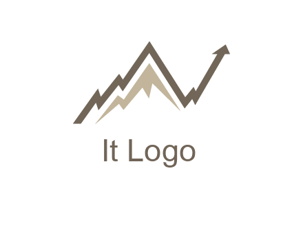 graph showcasing growth logo