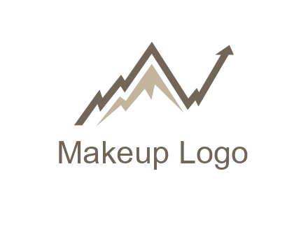 graph showcasing growth logo