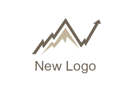 graph showcasing growth logo