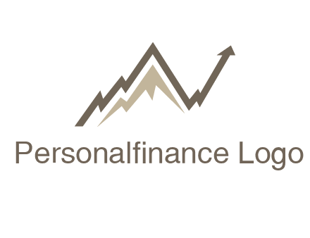 graph showcasing growth logo