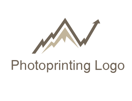 graph showcasing growth logo