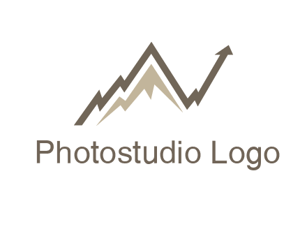 graph showcasing growth logo