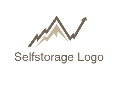 graph showcasing growth logo