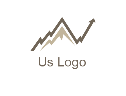 graph showcasing growth logo