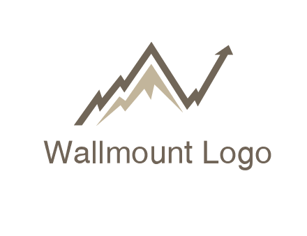 graph showcasing growth logo