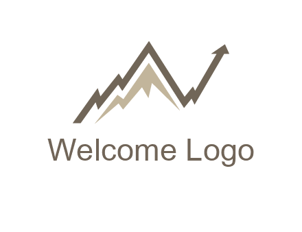 graph showcasing growth logo