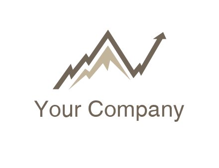 graph showcasing growth logo