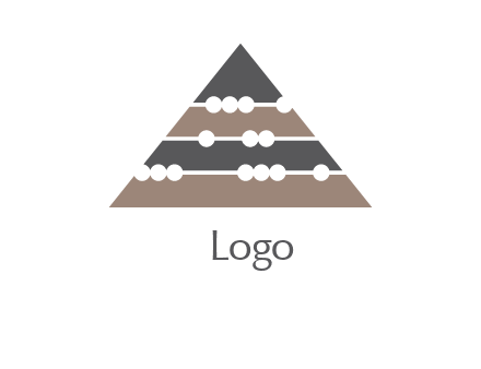mathematics logo with abacus triangle