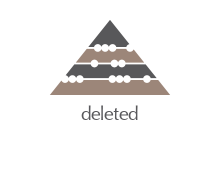 mathematics logo with abacus triangle