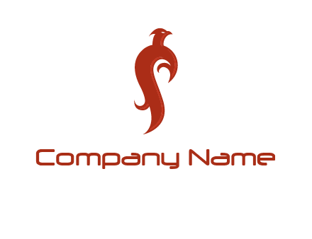 bird logo with phoenix symbol