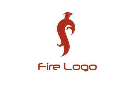 bird logo with phoenix symbol