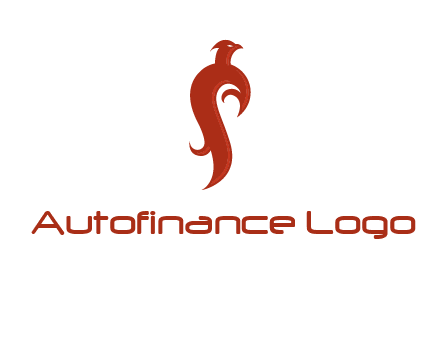 bird logo with phoenix symbol
