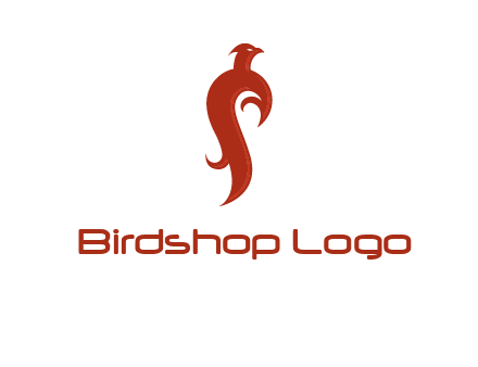 bird logo with phoenix symbol