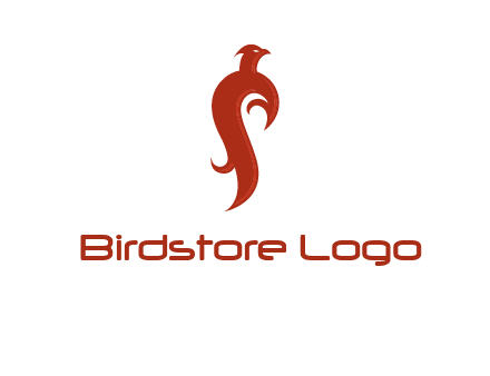 bird logo with phoenix symbol