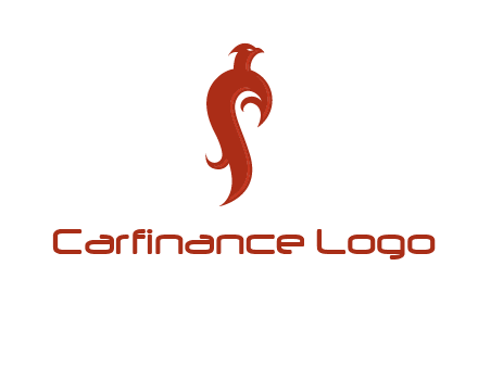 bird logo with phoenix symbol