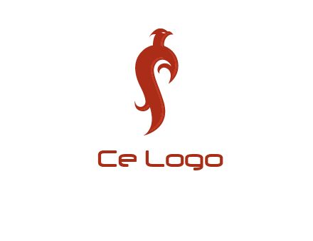 bird logo with phoenix symbol