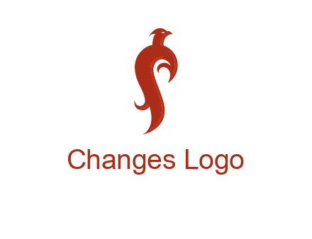 bird logo with phoenix symbol