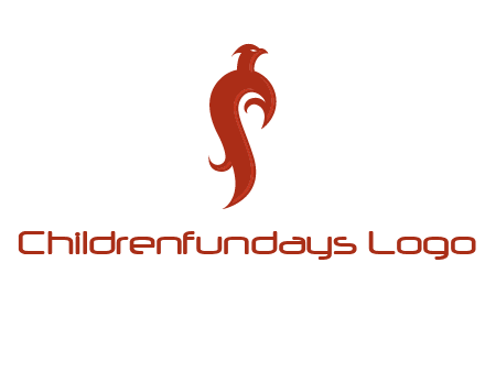 bird logo with phoenix symbol