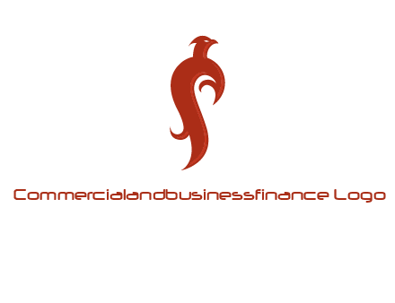 bird logo with phoenix symbol