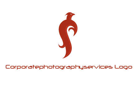 bird logo with phoenix symbol