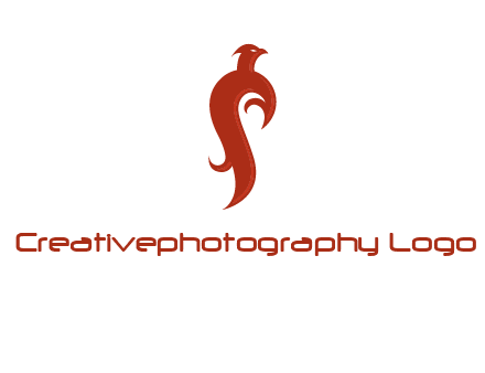 bird logo with phoenix symbol