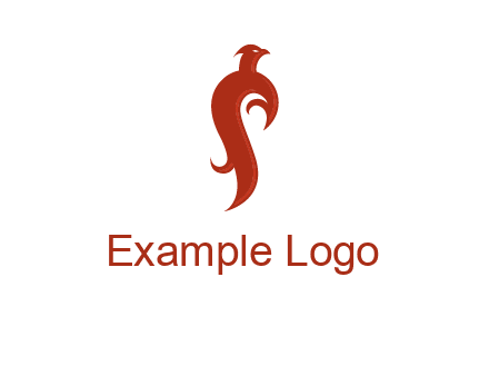 bird logo with phoenix symbol