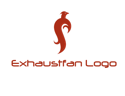 bird logo with phoenix symbol