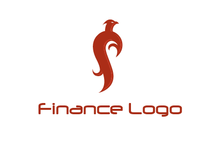 bird logo with phoenix symbol