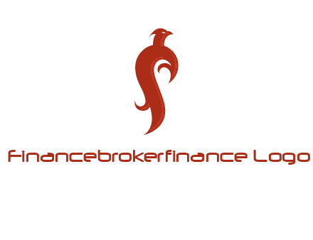 bird logo with phoenix symbol