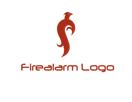 bird logo with phoenix symbol