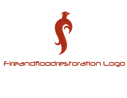 bird logo with phoenix symbol