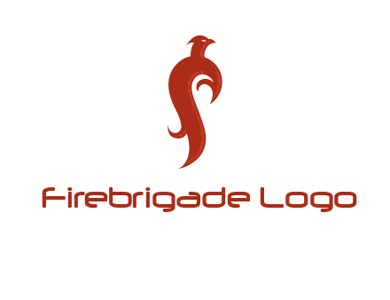 bird logo with phoenix symbol