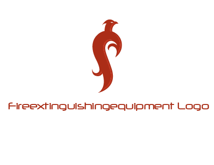 bird logo with phoenix symbol
