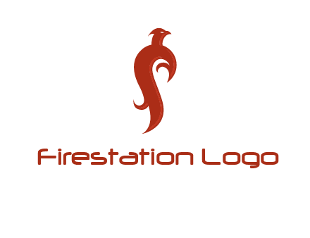 bird logo with phoenix symbol