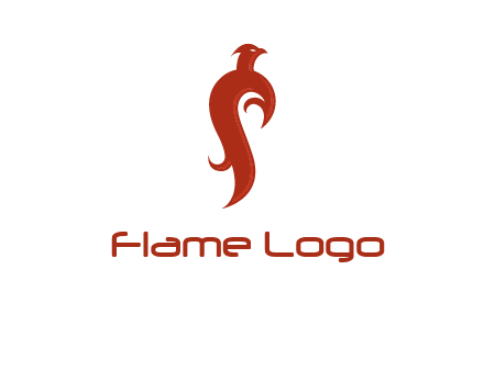 bird logo with phoenix symbol