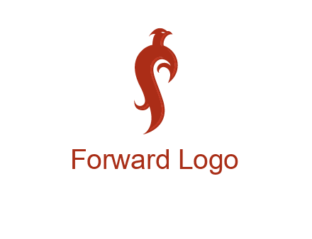 bird logo with phoenix symbol