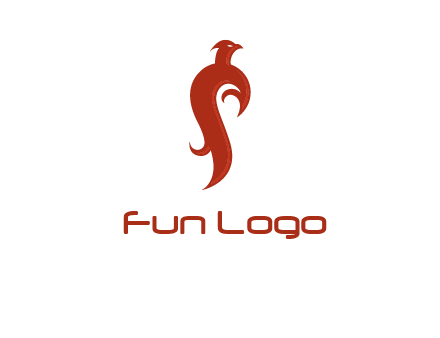 bird logo with phoenix symbol