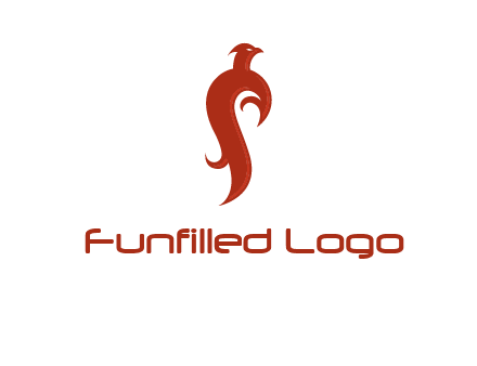 bird logo with phoenix symbol