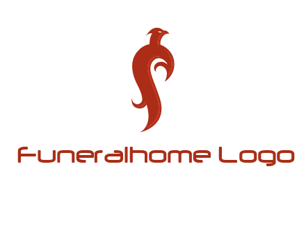 bird logo with phoenix symbol