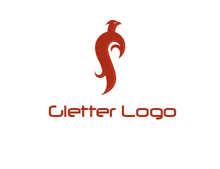 bird logo with phoenix symbol