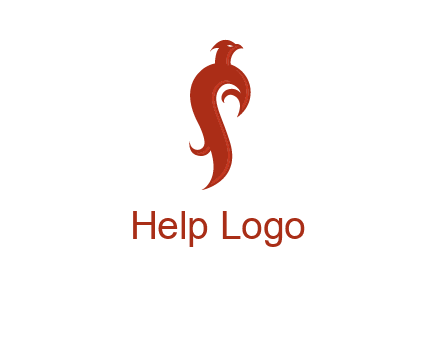 bird logo with phoenix symbol