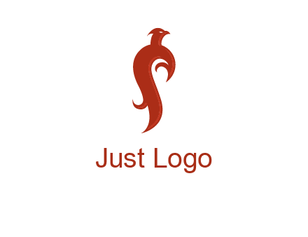 bird logo with phoenix symbol