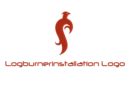 bird logo with phoenix symbol