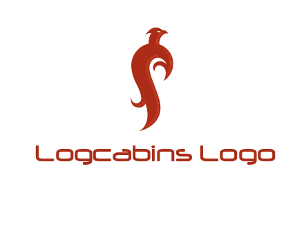 bird logo with phoenix symbol