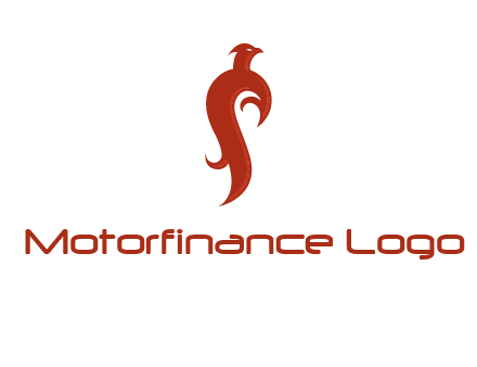 bird logo with phoenix symbol