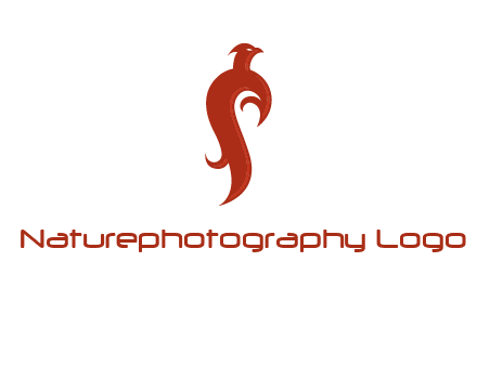 bird logo with phoenix symbol