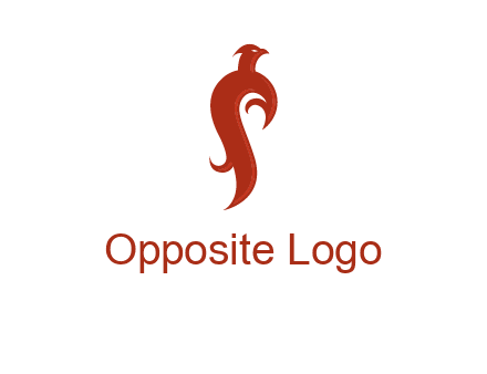 bird logo with phoenix symbol