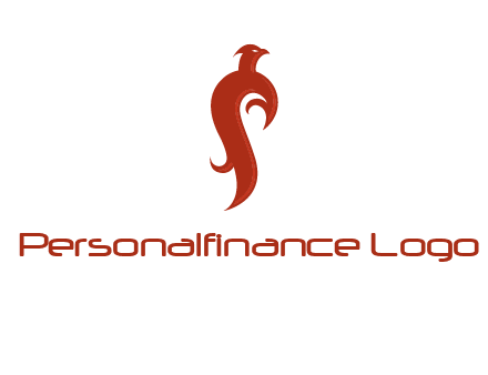 bird logo with phoenix symbol