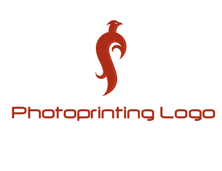 bird logo with phoenix symbol